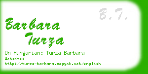 barbara turza business card